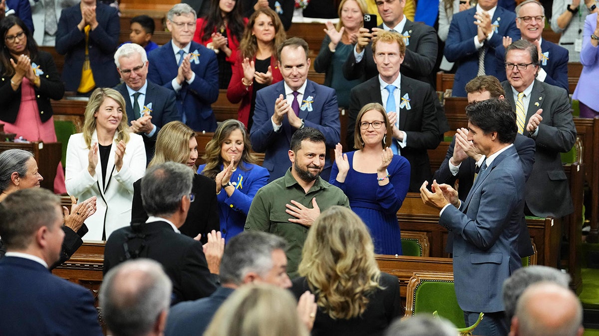 Zelenskyy receives standing ovation from Canadian parliament