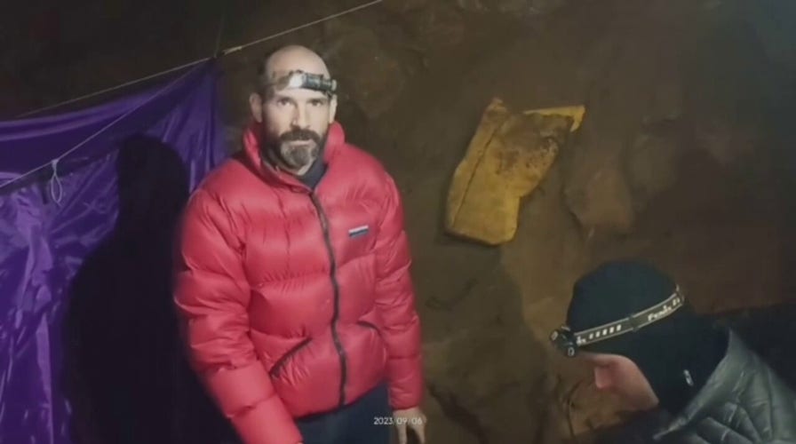 American climber trapped in one of Turkey's deepest caves addresses supporters