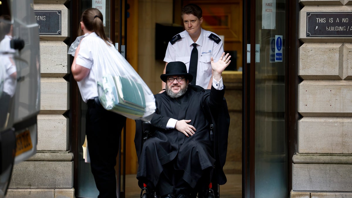 Nicholas Rossi outside court