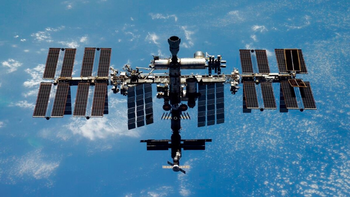 The International Space Station in space