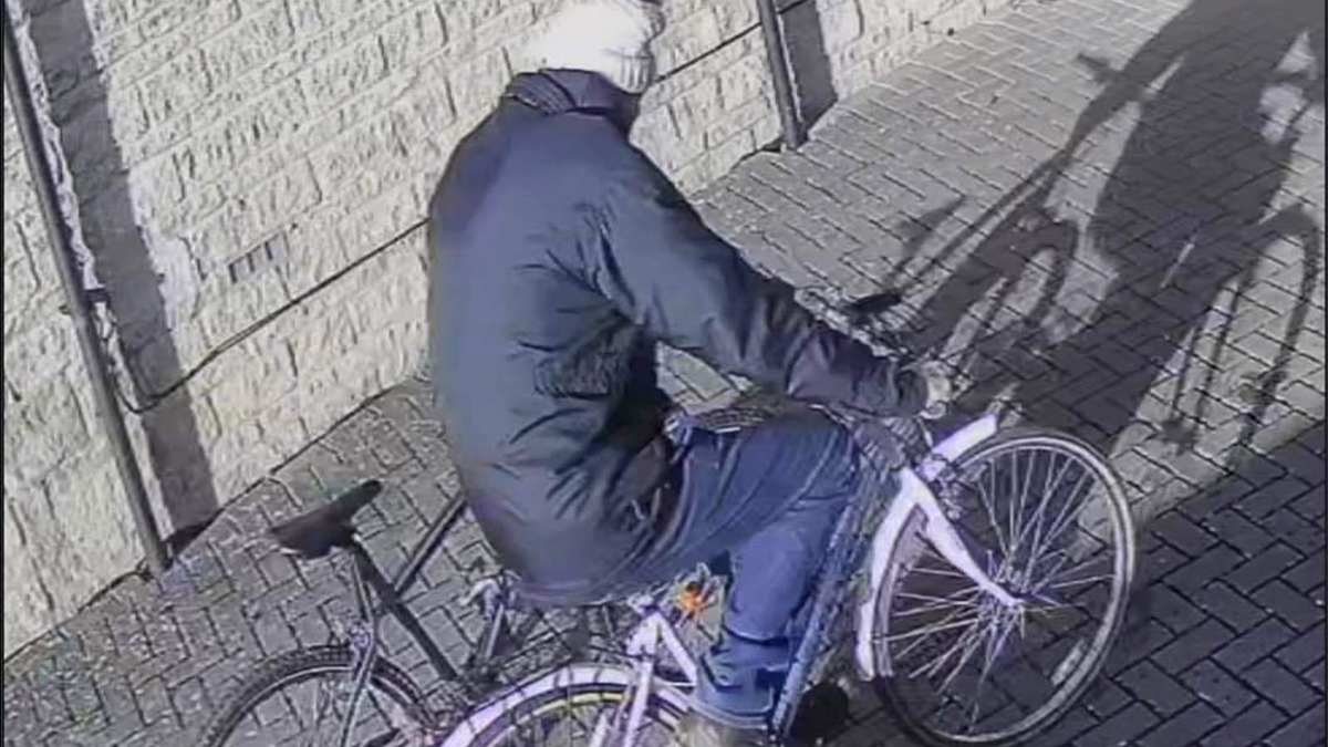 CCTV footage of bike thief