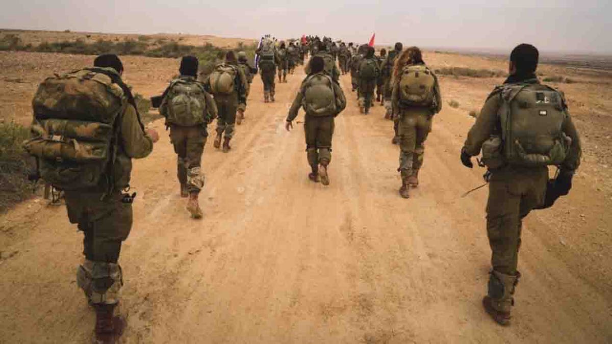 Caracal Battalion IDF marching