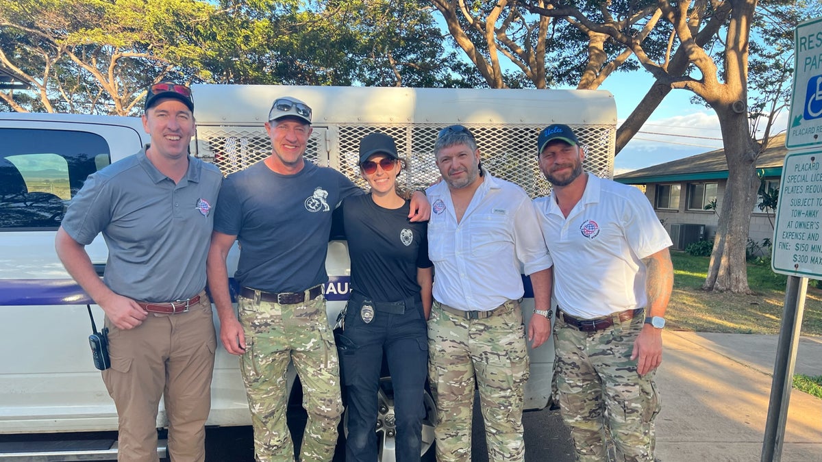 Rescue team in Hawaii