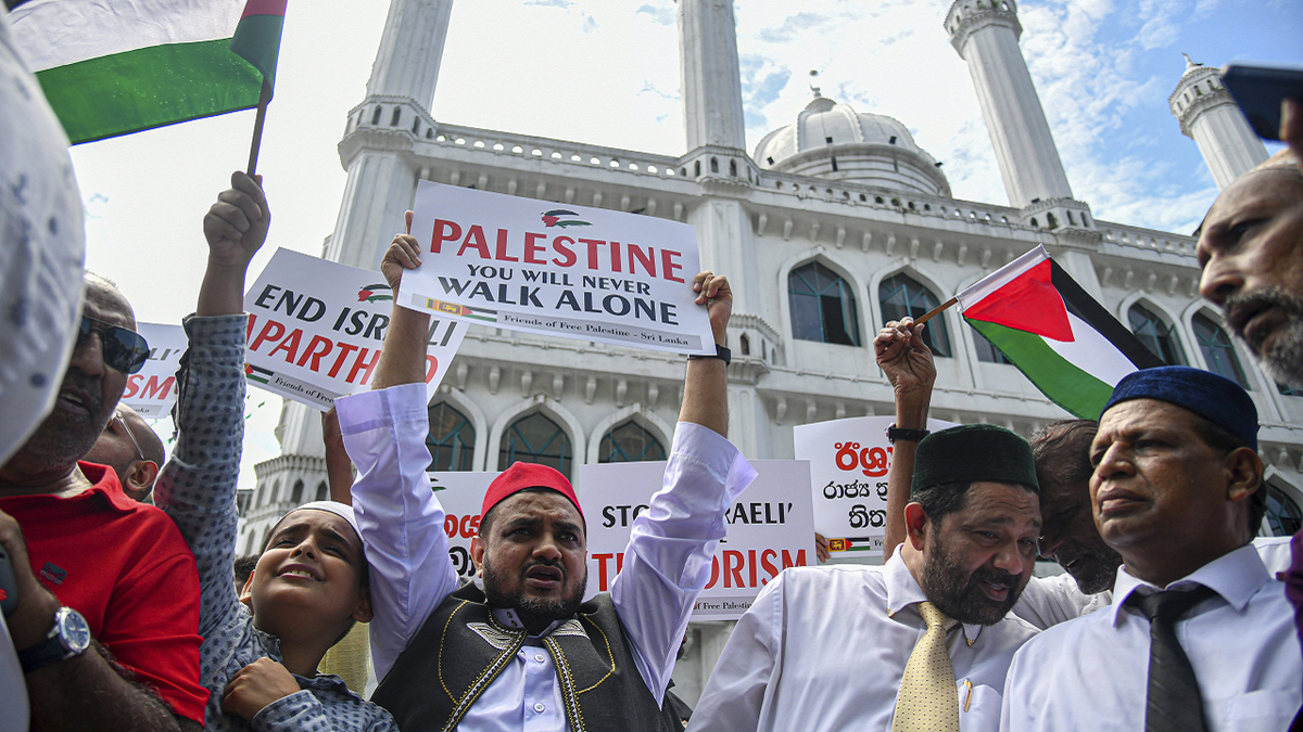 Pro-Palestinian rally in Sri Lanka