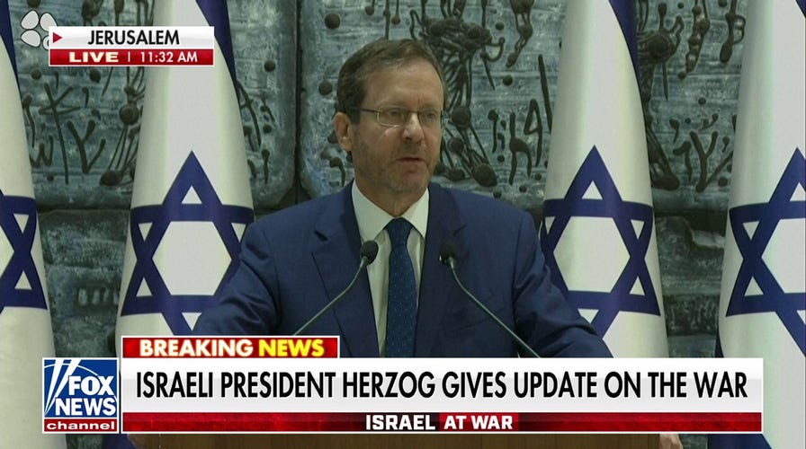 Israeli President Herzog: 'We are fighting terror'