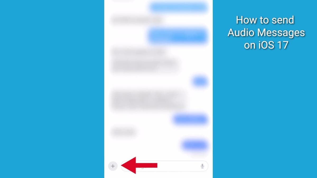 Screenshot showing you how to send audio messages.