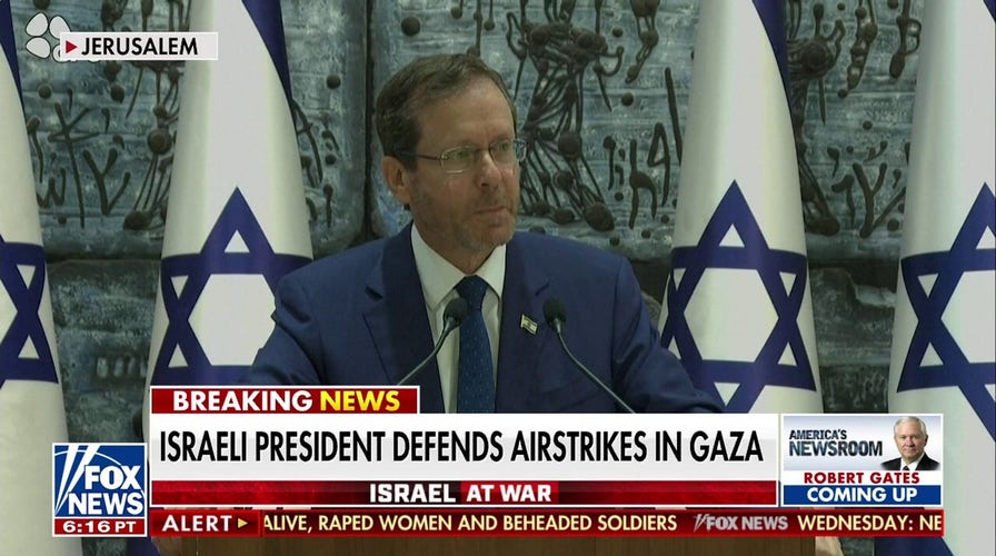 Israeli president has tense exchange with reporter over Gaza airstrikes