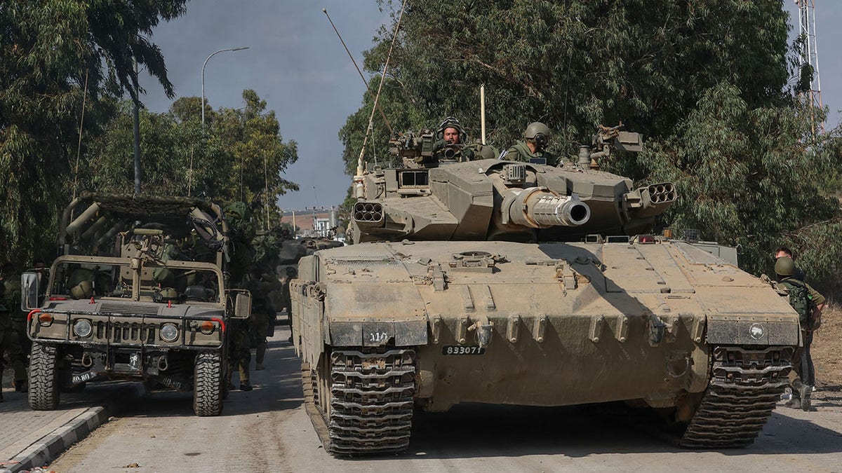 Israeli tanks in southern Israel