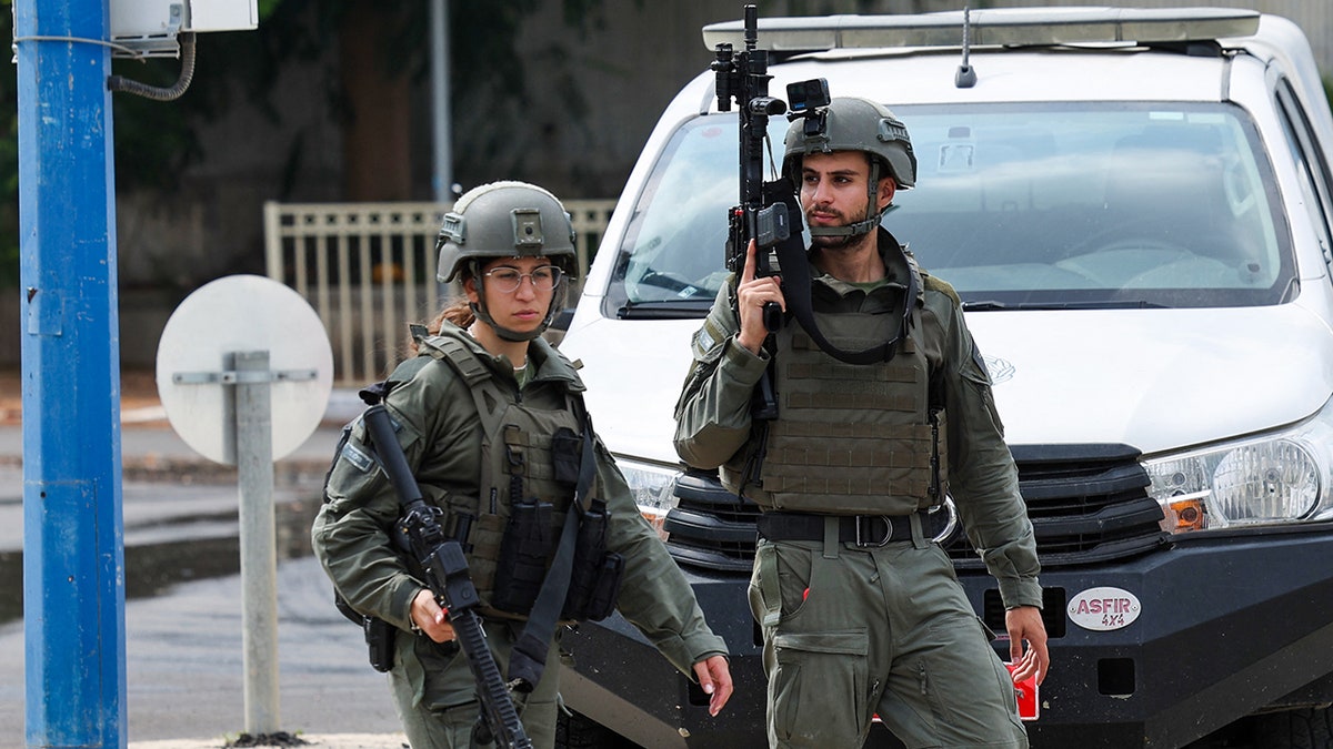 Israel security forces on patrol