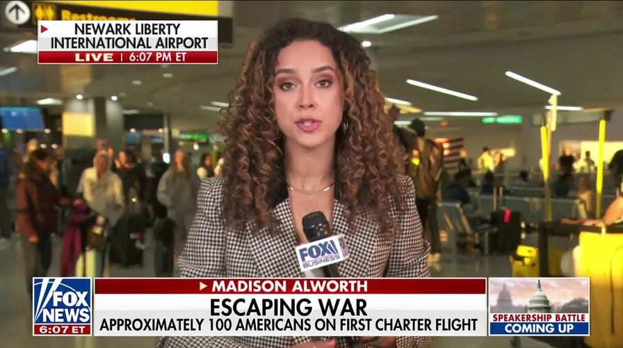  100 Americans on first charter flight from Israel
