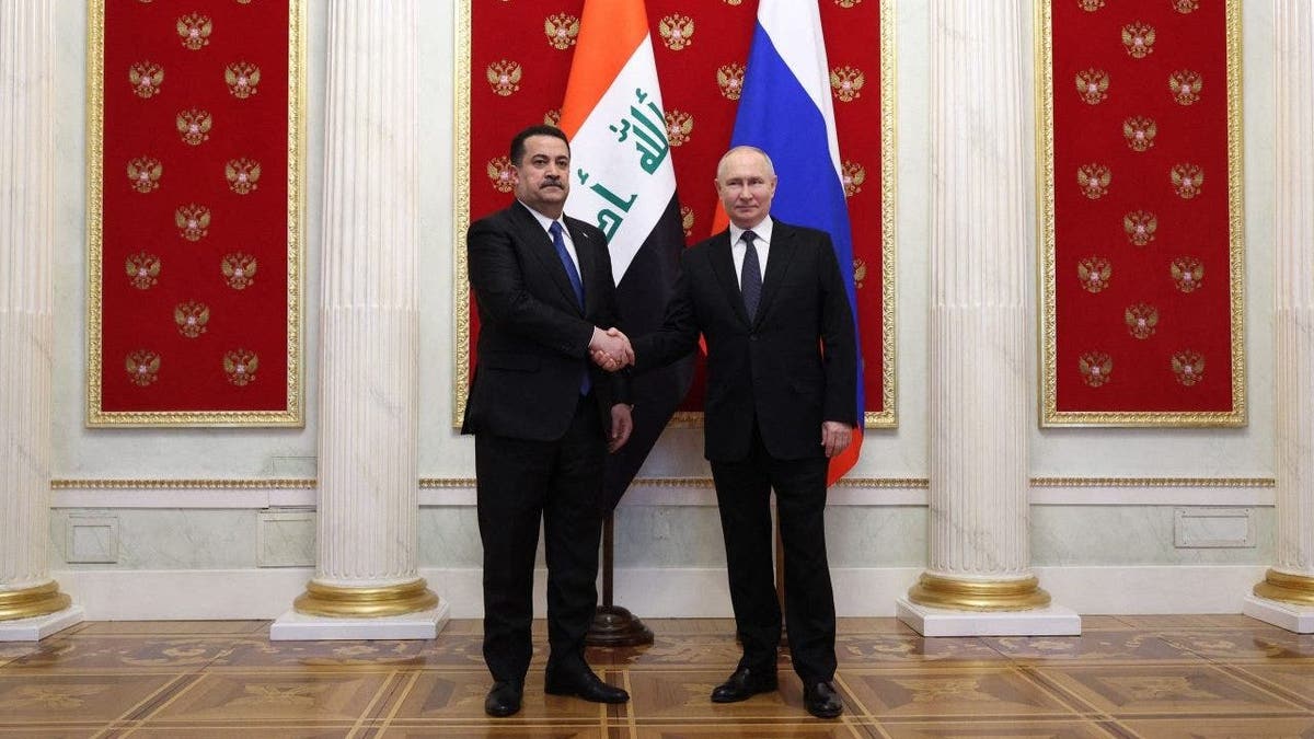 Sudani and Putin meeting in Russia