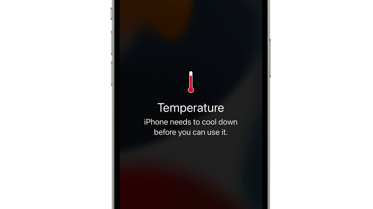 Exceeded temperature iOS warning