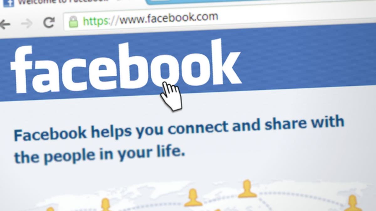 Screenshot of the Facebook logo.