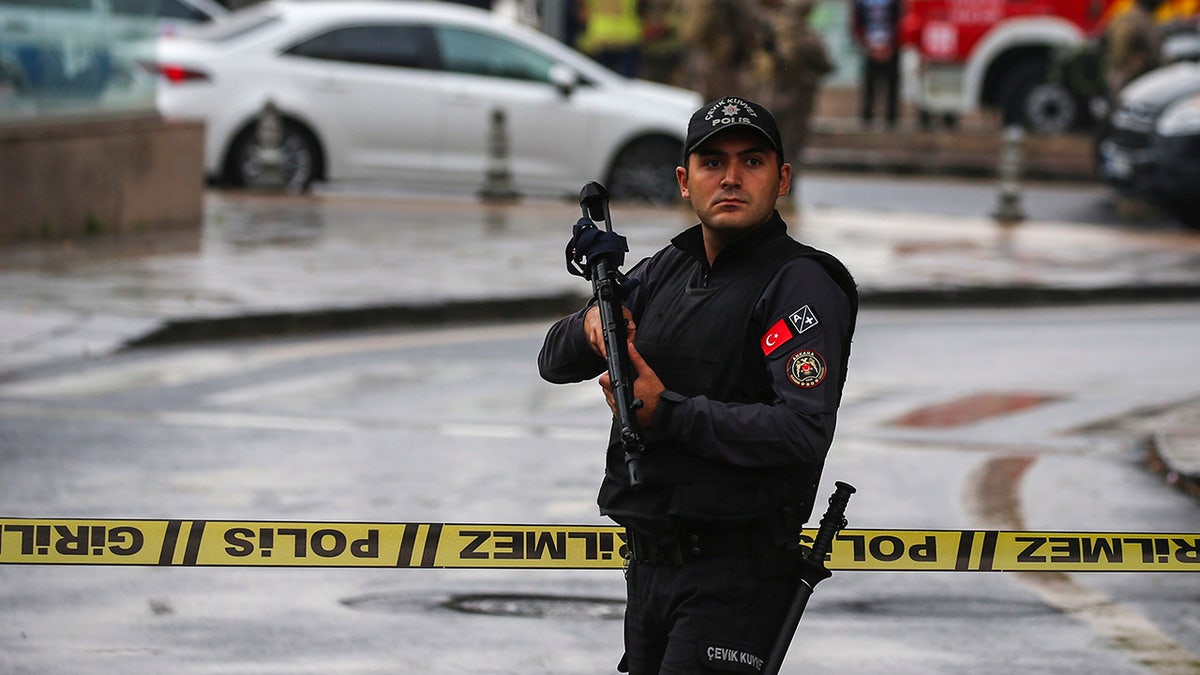 Turkish police after suicide bomber