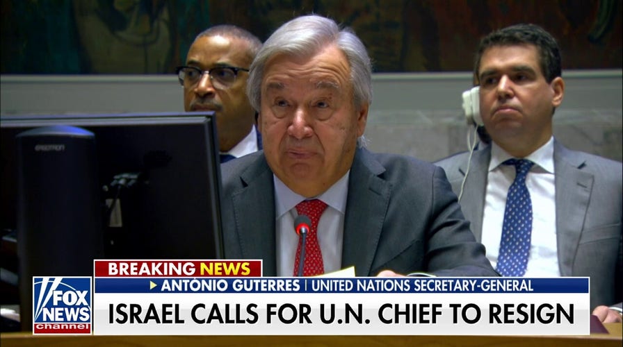 Israel calls on UN chief to resign following 'shocking' speech