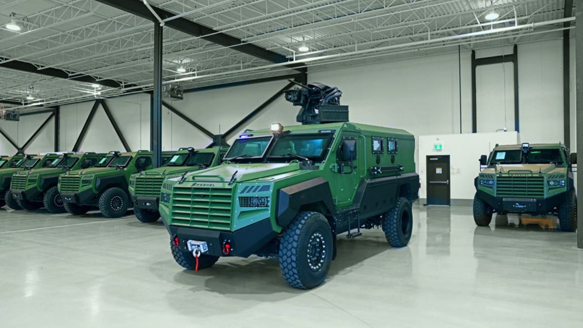 Senator model Mine Resistant Ambush Protected (MRAP) vehicle.
