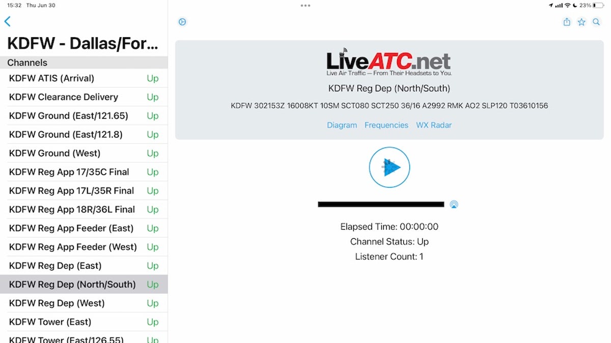 Image of LiveATC app