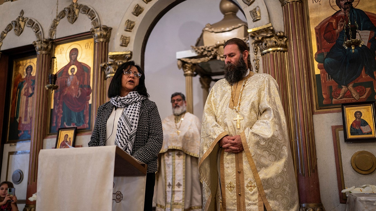 Parish members, Palestinian ambassador