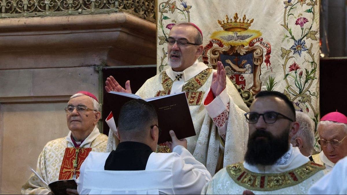 Latin Patriarch of Jerusalem holds mass