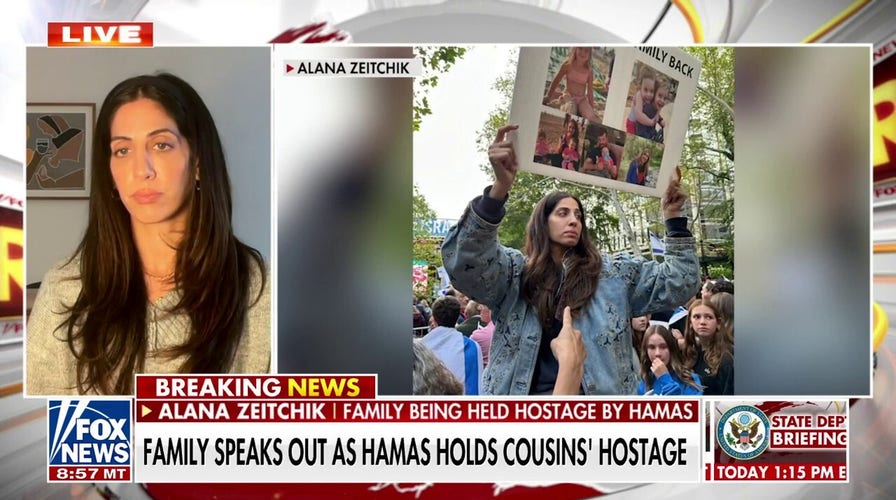 Family member speaks out about her cousins being held hostage by Hamas