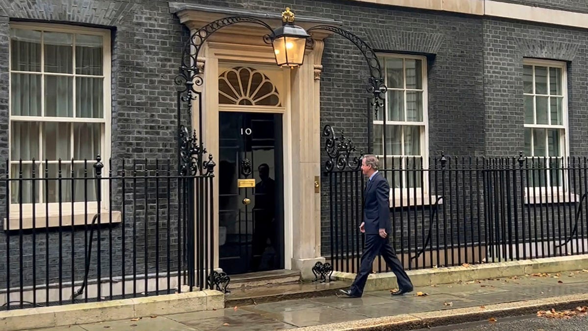 David Cameron arrives at 10 Downing Street