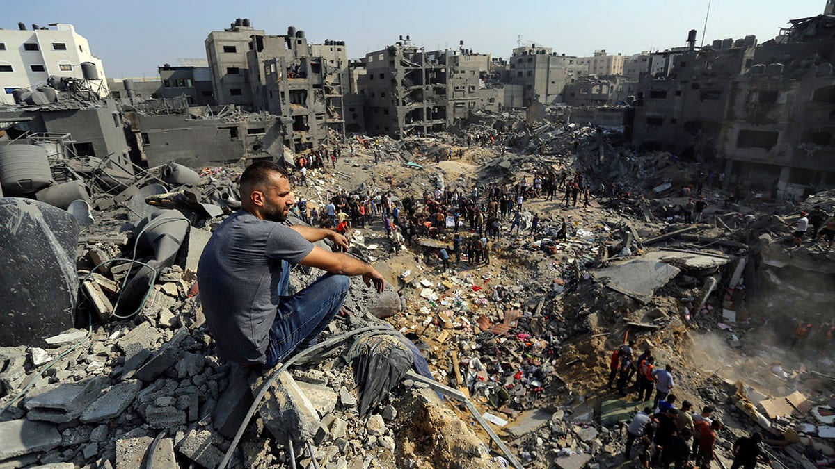 Airstrike aftermath in Gaza Strip