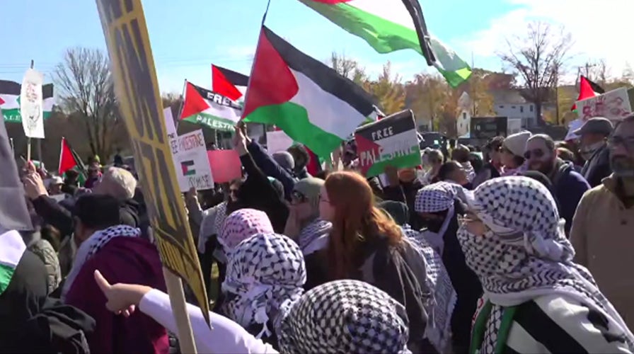 WATCH LIVE: Pro-Palestine protesters march outside Biden's Delaware home  