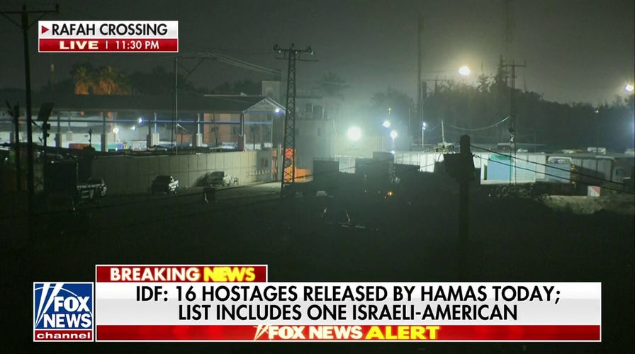  IDF: 16 hostages released by Hamas, including one Israeli-American