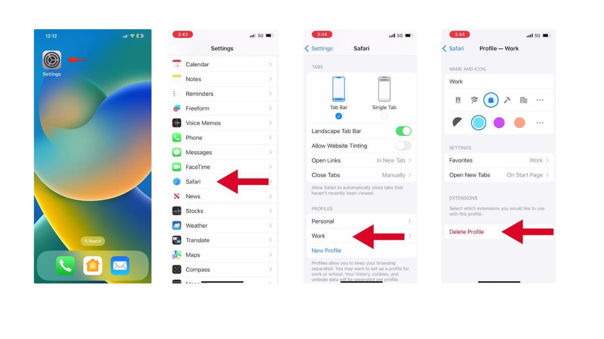 How to create a Safari Profile on iOS 17
