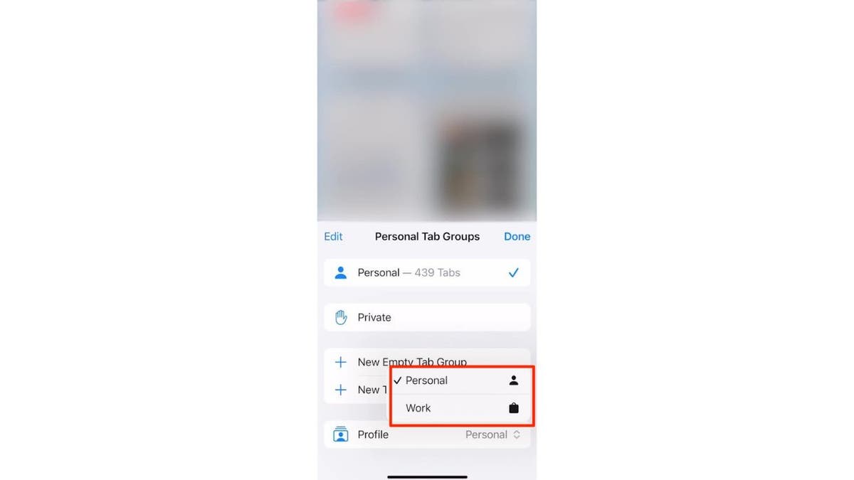 How to create a Safari Profile on iOS 17