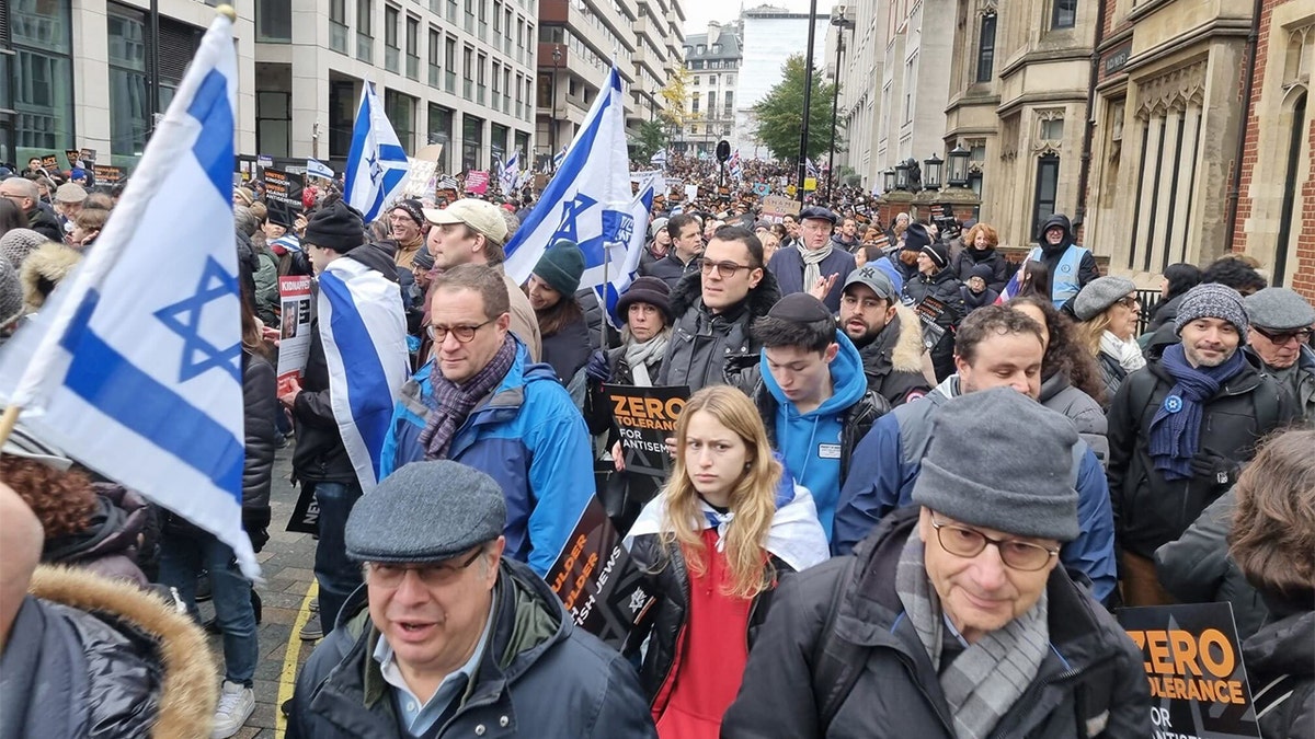 UK Protest against antisemitism
