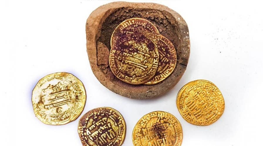 Secret 'piggy bank' of 1,200-year-old gold coins discovered in Israel