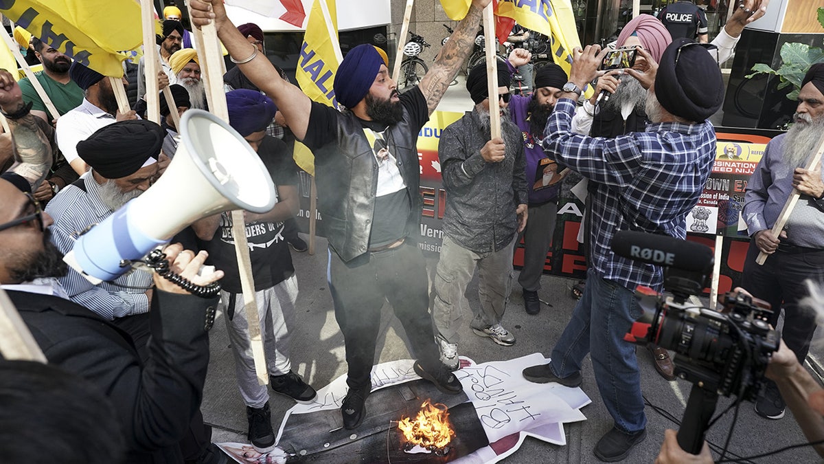 Sikh protesters in Canada