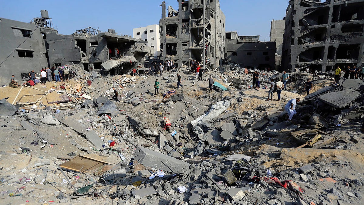 Gaza Strip airstrike damage