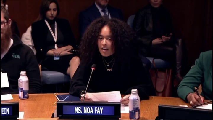 Columbia student Noa Fay calls for UN ambassadors to act against rise in antisemitism