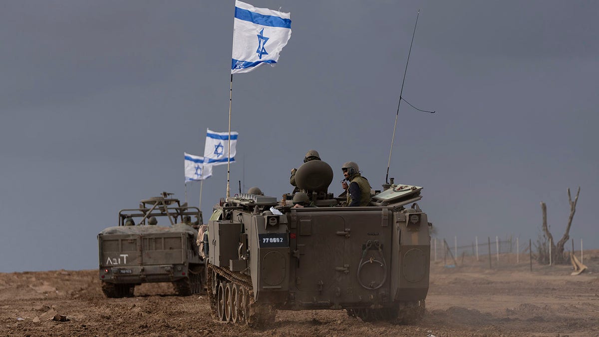 Israeli soldiers on the move