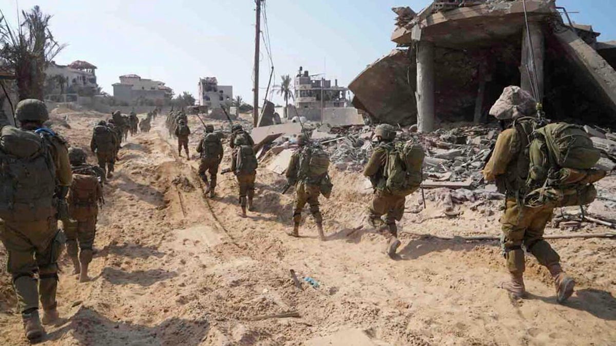 Israeli military forces inside Gaza Strip