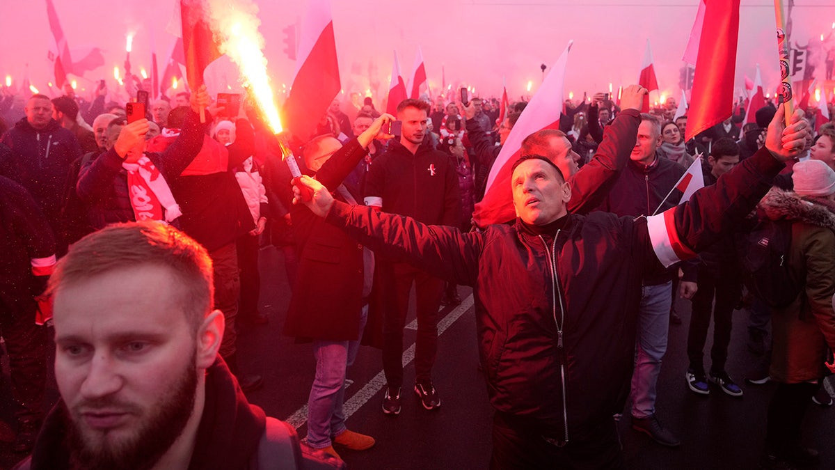 Warsaw demonstrators