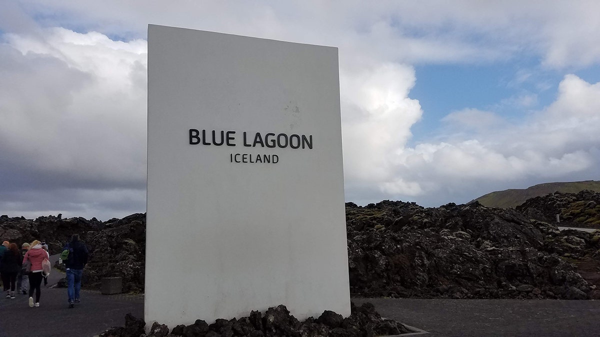 Blue Lagoon geothermal spa sign 