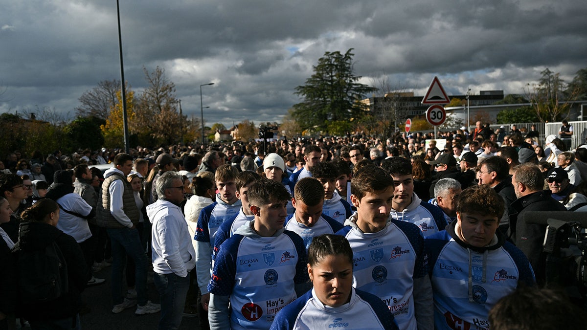 French young people mourn teen stabbed to death