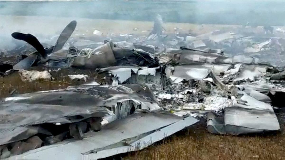 downed Russian military plane IL-22M