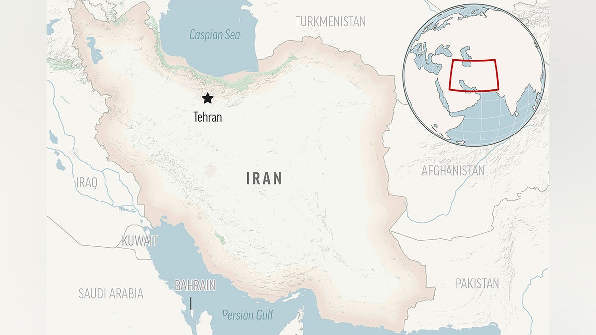 Tehran locator map