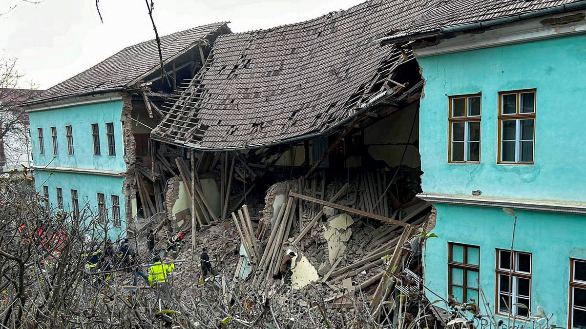Romania boarding school collapse