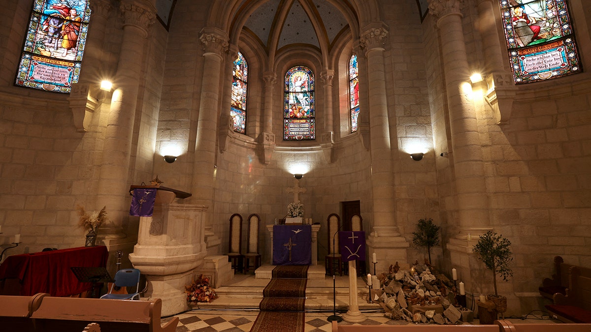 A photo of the church in Bethlehem