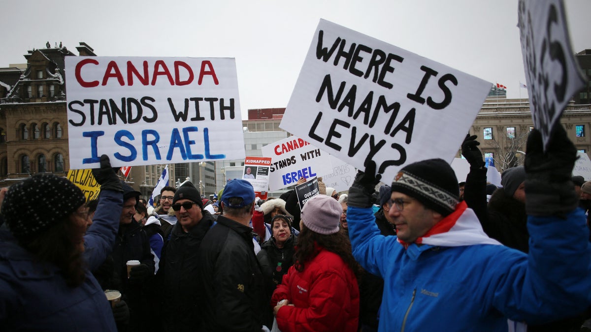 Antisemitism Canada protest