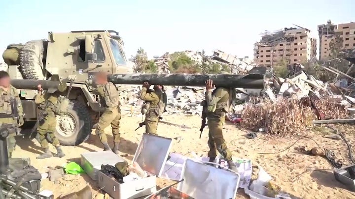 Israel’s military reveals massive Gaza Strip weapons depot its troops discovered 