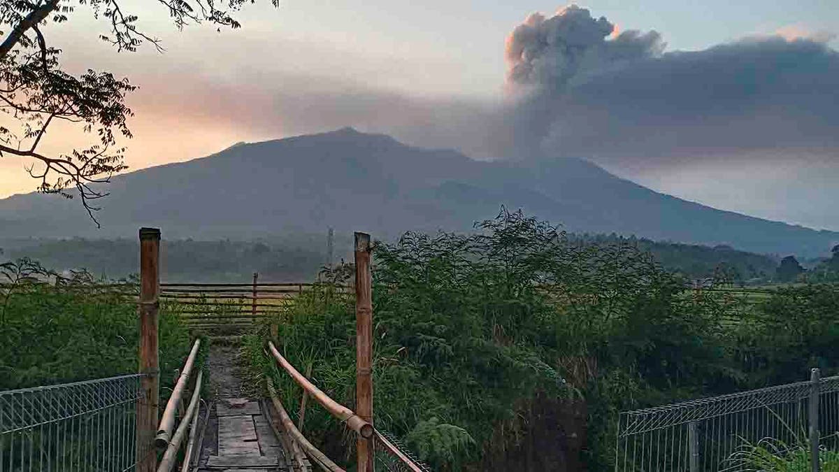 Mount Marapi spews volcanic ash