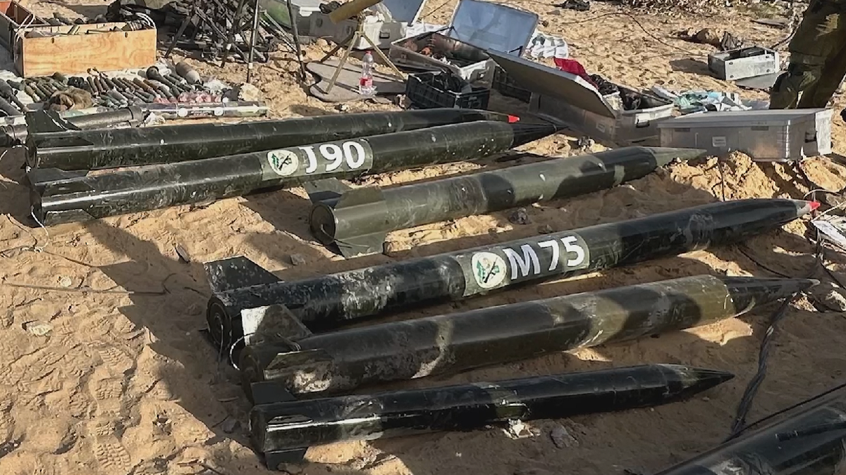 Israeli military finds weapons in Gaza