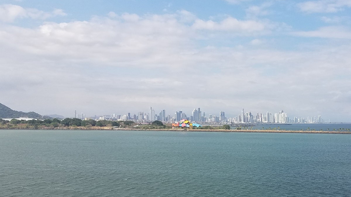 Panama City skyline from the distance