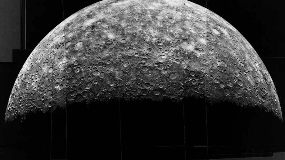 view of Mercury from space probe